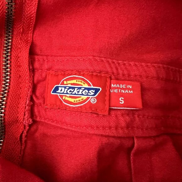Dickies Red Jean Overall Dress - Picture 7 of 9